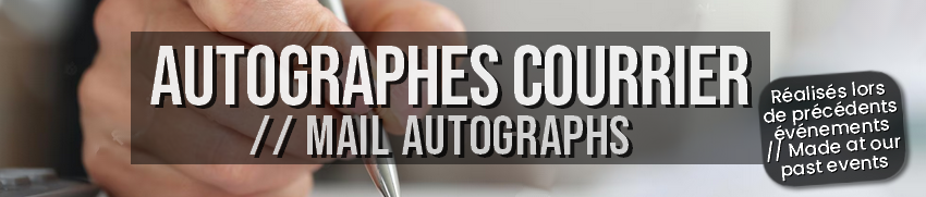 Autographes courrier - événements passés