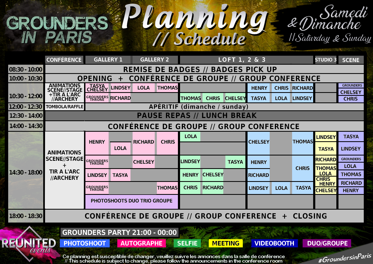 Planning grounders in paris